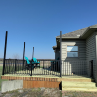 Deck with New Railing 