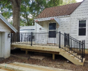 Deck build with fortress railing